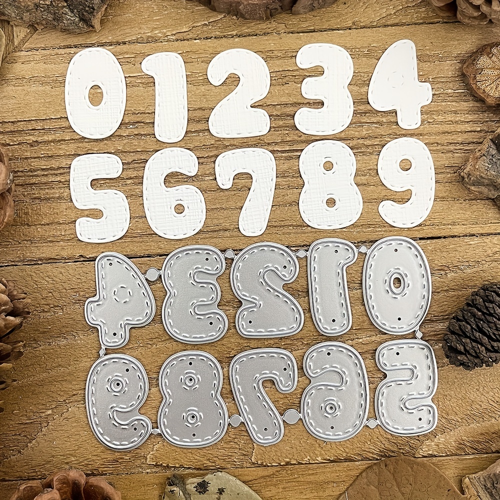 

Cute Dotted Numbers Metal Cutting Dies For Diy Scrapbooking Album Greeting Cards Home Decoration Holiday Blessing Eid Al-adha Mubarak