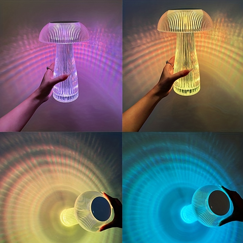 Lampada A Cristallo Luce Notturna Rgb A 16 Colori Cambia - Temu Italy