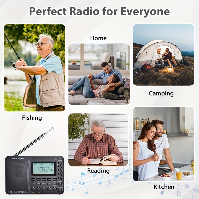 Portable Wireless Radio Fm Sw Radios Sleep Timer Preset - Temu