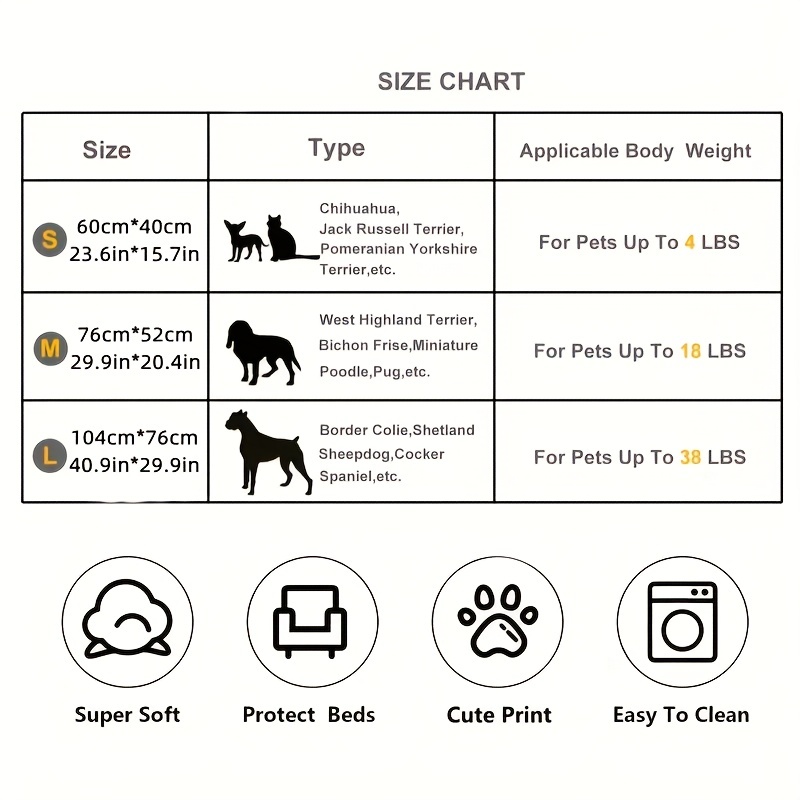 1pc Pet Cage Mat Dog Blanket Paw Print Fleece Blanket Warm Soft Sleeping Mat