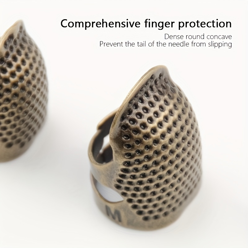 Vintage Sewing Thimble Stainless Steel Finger Protector - Temu