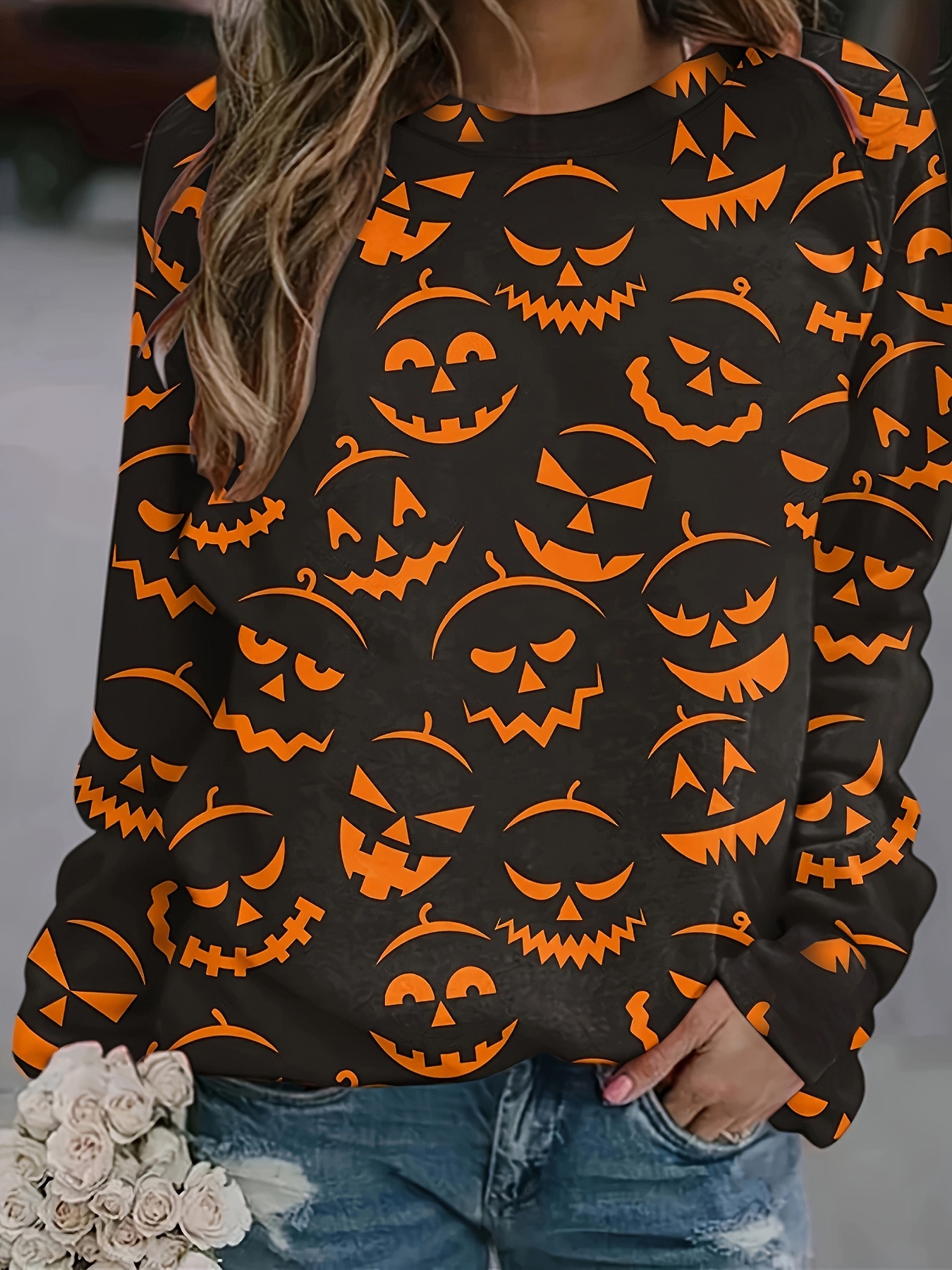 Womens hotsell halloween sweaters