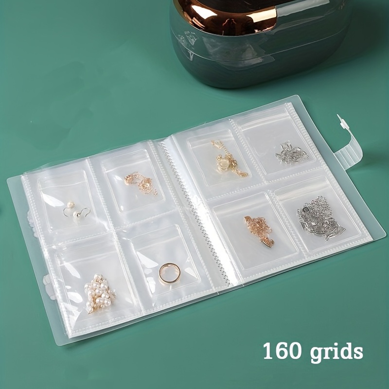 1pc 84 Bags Clear Jewelry Storage Booklet, Anti-oxidation Jewelry
