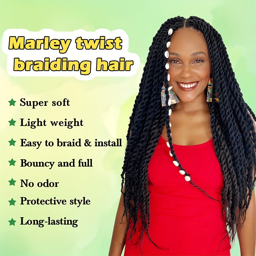12inch Springy Afro Twist Hair Kinky Twist Braiding Hair - Temu Canada