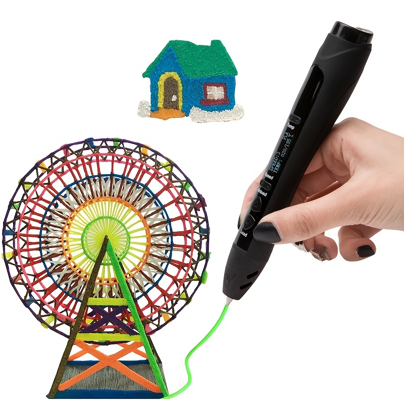 3D Pen + Italian Instruction and Instructions + PLA 12 Colours (2 Fluo) -  Professional 3D Pen, 3D Pen for Kids : : Home & Kitchen