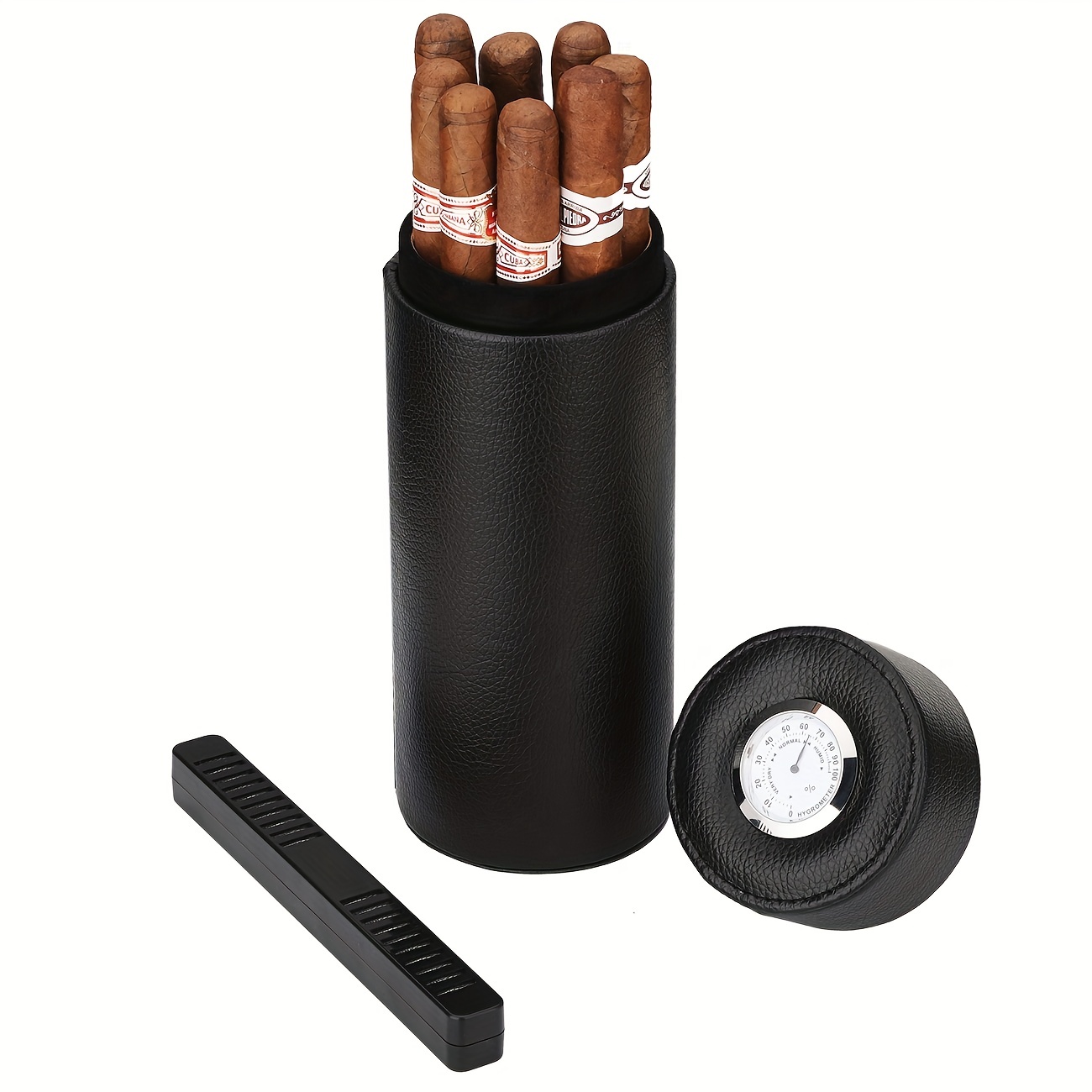 1 Unidad Humidificador Cigarros Caja Cigarros Madera Hecha - Temu