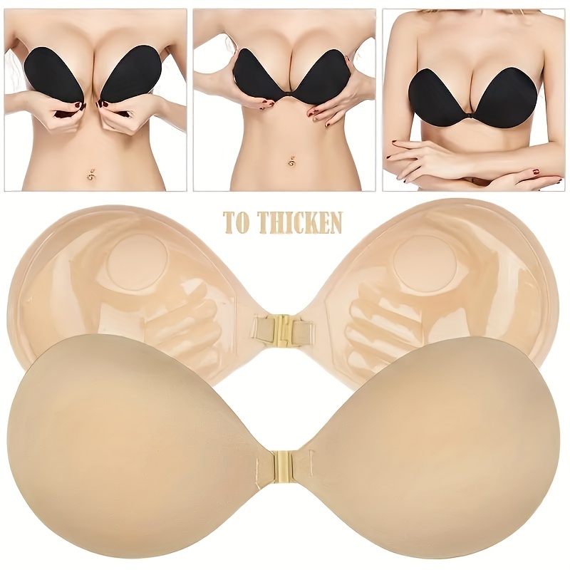 Women's Silicone Adhesive Bra Pads Breast Inserts Breathable - Temu Spain