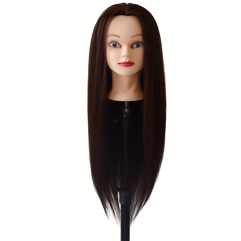 Mannequin Head With 100% Real Human Hair Cosmetology Hairdresser Dummy  Training Head Manikin Perm Bleaching Dyeing Haircuts