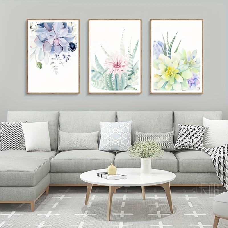 Autocollants muraux à peler et coller de petites fleurs d’aquarelle