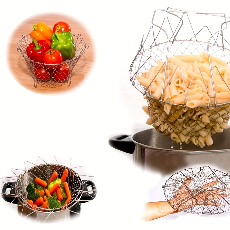 Foldable Steam Rinse Strainer