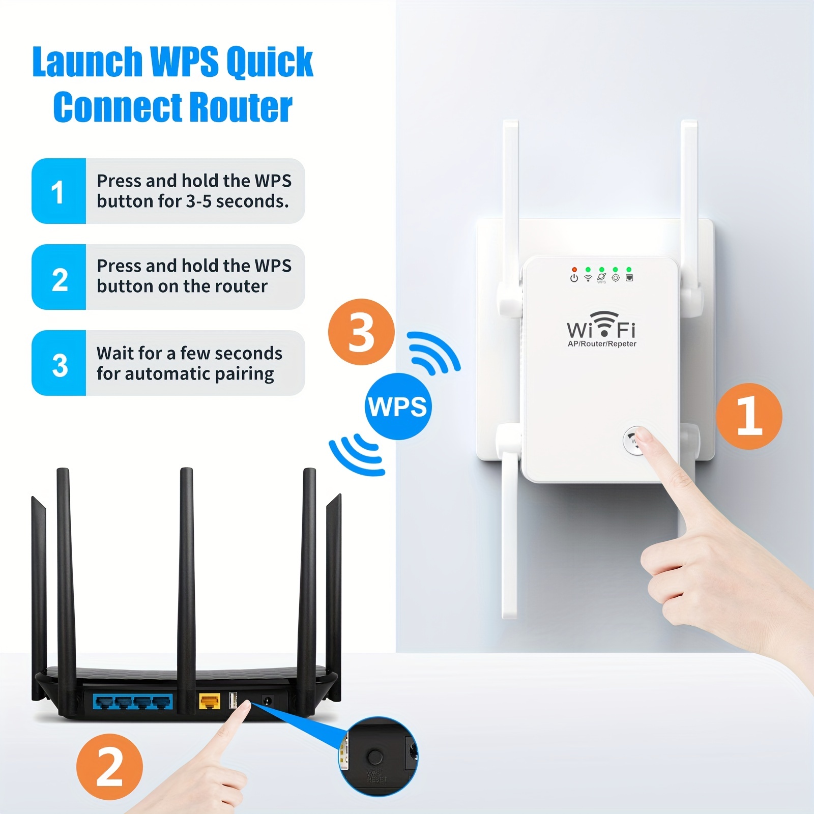 Amplificatore Wifi Interni Esterni Ripetitore Booster Casa - Temu