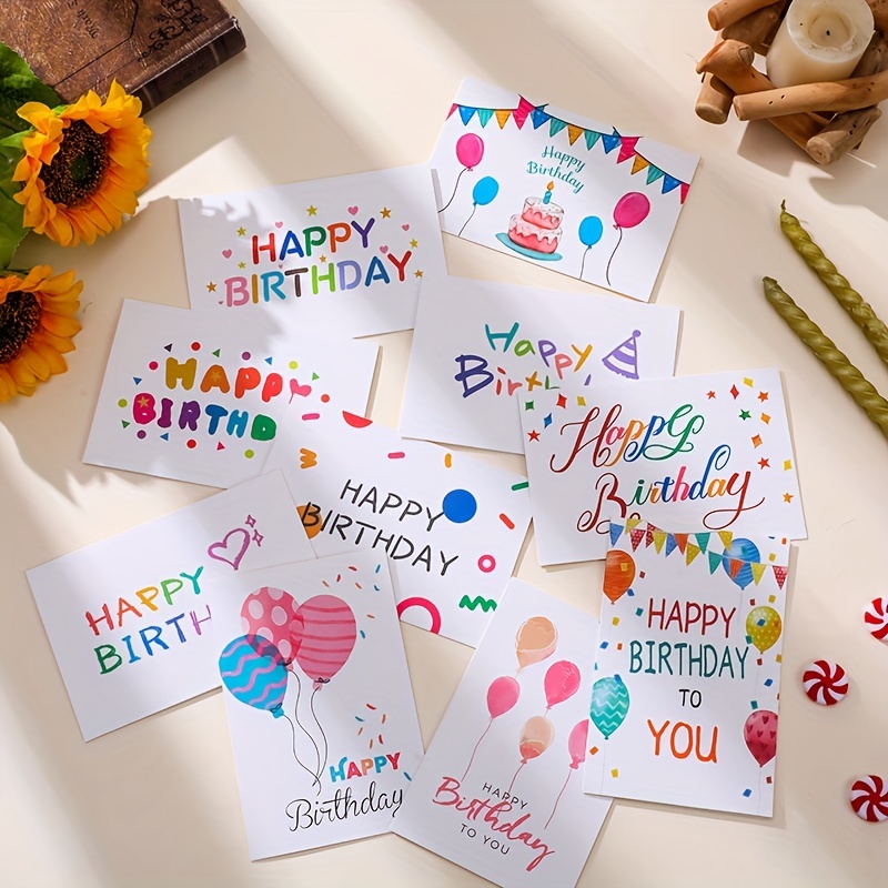 

Birthday Set Of 10 Send Envelope Birthday Gift Birthday Greeting Card To Send Friends To Send Relatives To Send Lover