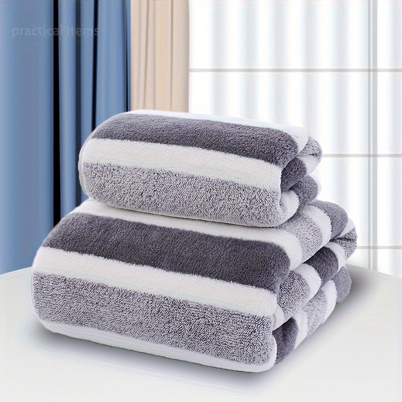 Juego de toallas de lujo de 6 piezas, 2 toallas de baño, 2 toallas