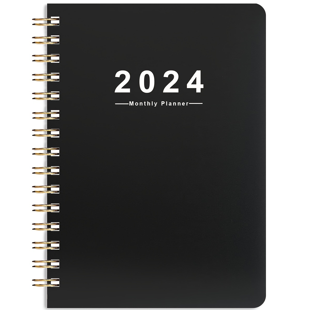 Agenda journalier et mensuel 2023-2024, une page par jour, de juillet 2023  à juin 2024, 16,3 x 21,6 cm avec couverture flexible, onglets, reliure