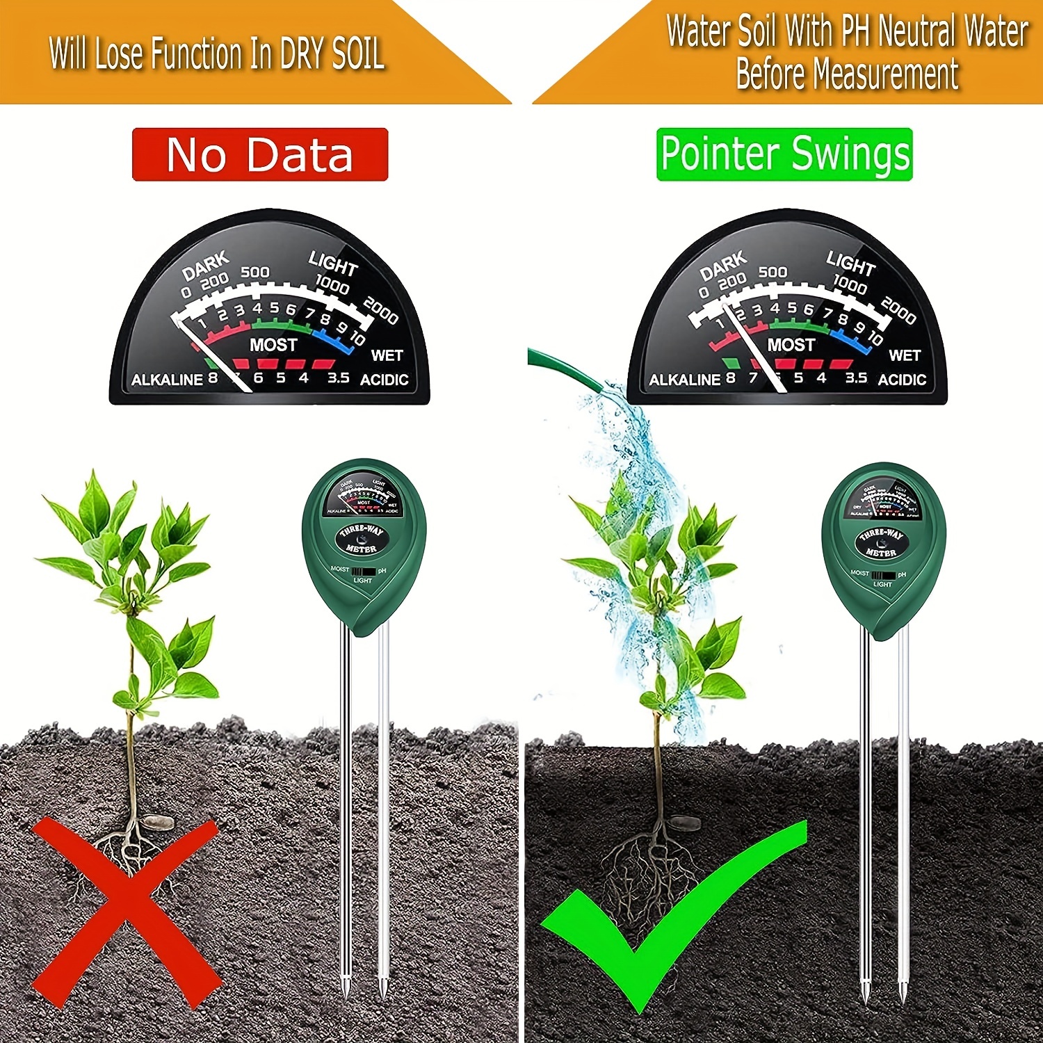 4 in 1 Soil Tester - Plant Care Tools