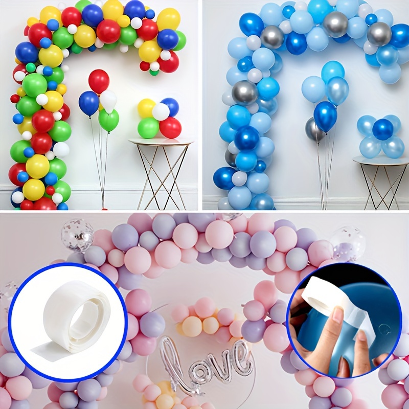 1000pcs (10Rolls) Glue Point Clear Balloon Glue Double Sided Dots Glue Tape  Removable Adhesive Dots for