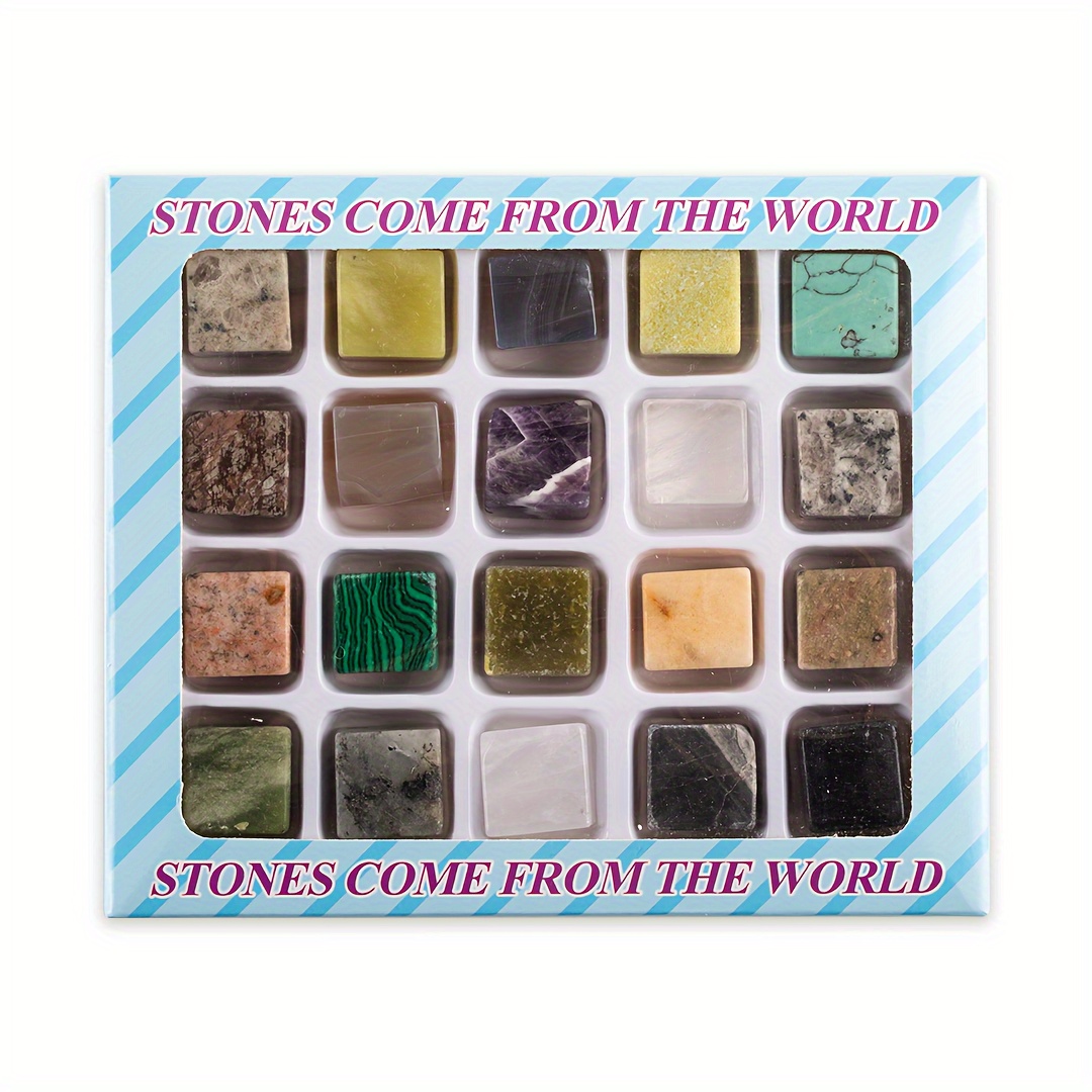 The Hobbyworker Square Crystals Mixed Stones Set About Each - Temu