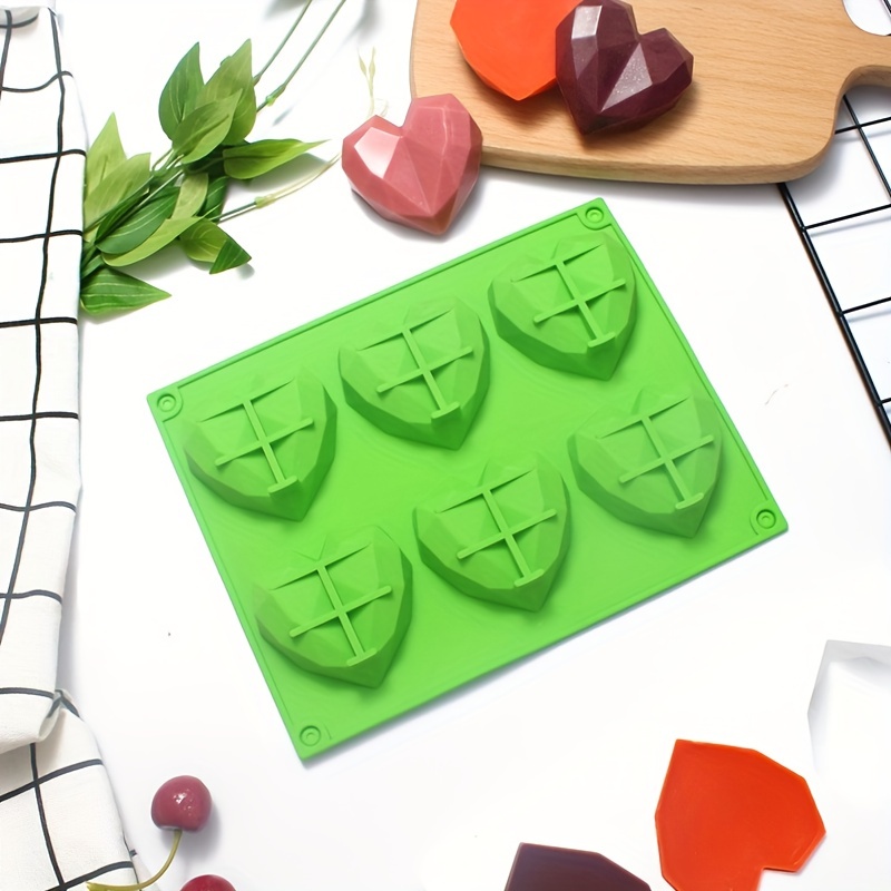 Geometric Heart Shaped Mousse Cake Mold, 3d Silicone Mold, Pudding Mold,  Chocolate Mold, For Diy Cake Decorating Tool, Baking Tools, Kitchen  Accessories - Temu Philippines