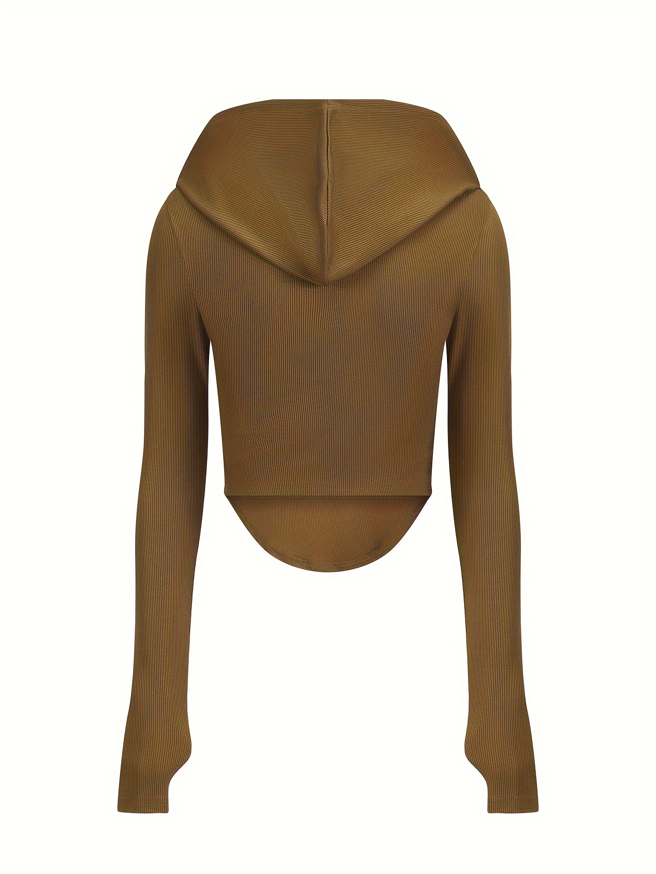 Asymmetric hem long online sleeve hoodie