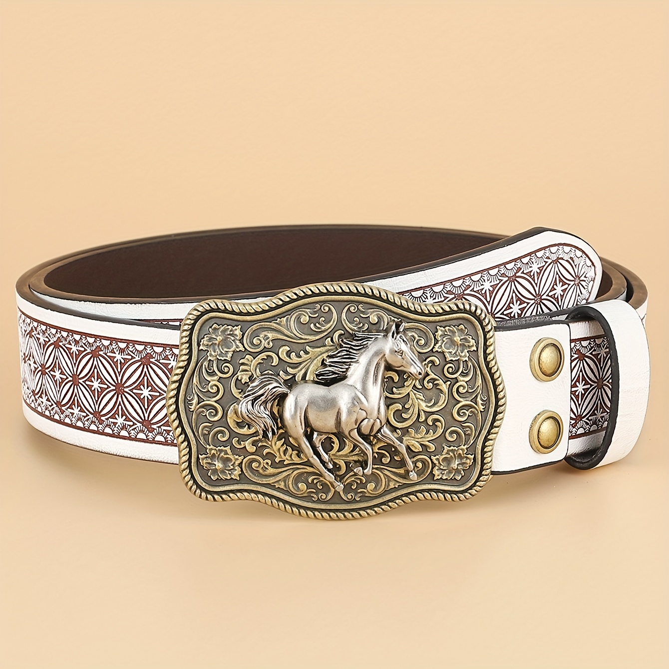 Fashion Men's Western Style Holiday Dress Belt, Men's Vintage Eagle Decor  Buckle Pu Leather Belt - Temu Philippines