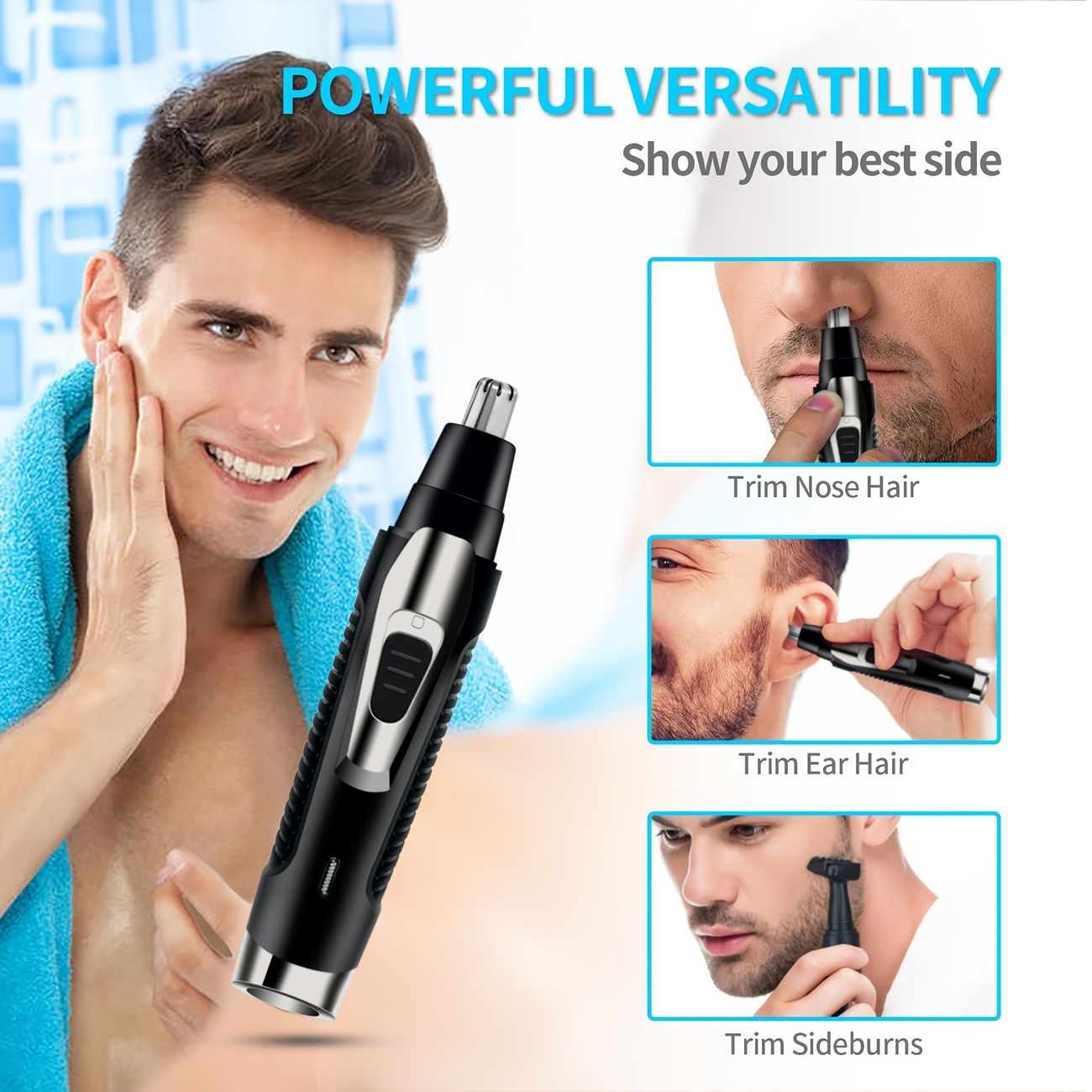 2023 Ear And Nose Hair Trimmer Professional Usb Rechargeable Nose Trimmer  For Men And Women Nose