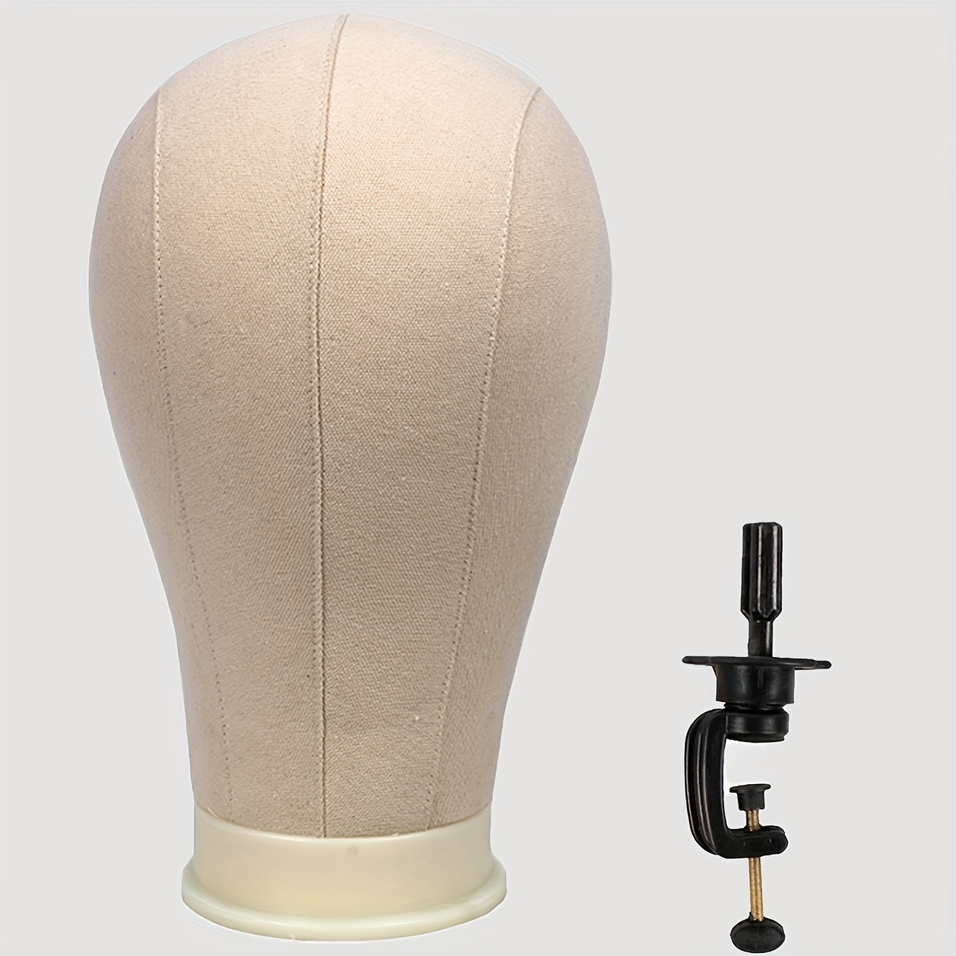 Canvas Wig Head With Stand Perfect For Wig Making And - Temu