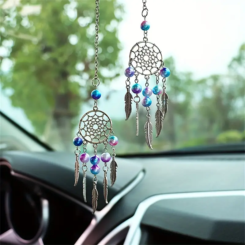 Beautiful Dreamcatcher Car Rear-view Mirror Pendant - Colorful Bead Wind  Chime Ornaments For Window, Home Decor, Car Accessories