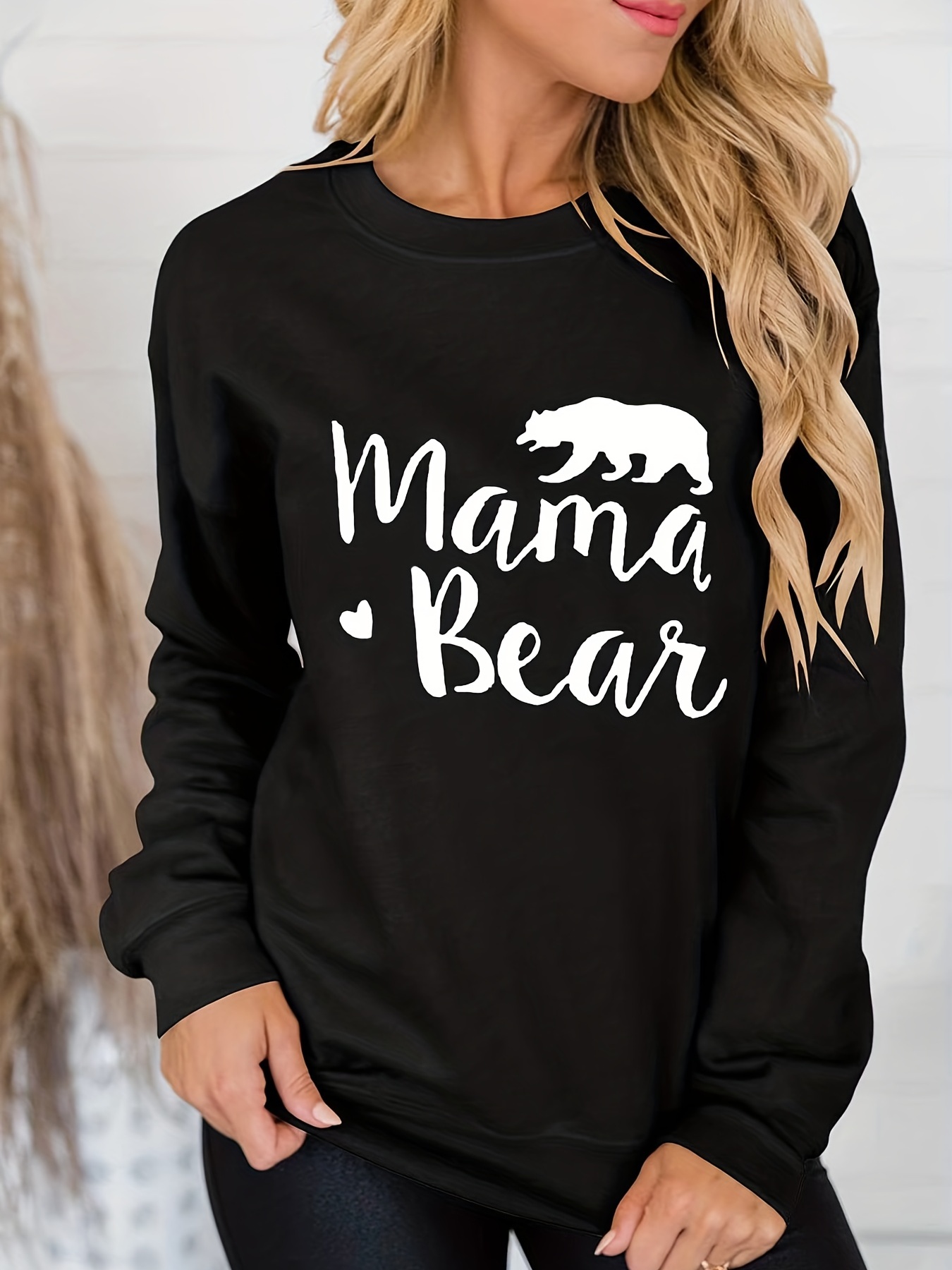 Womens Baseball Mom Shirts Funny Letter Print T-Shirts Crewneck