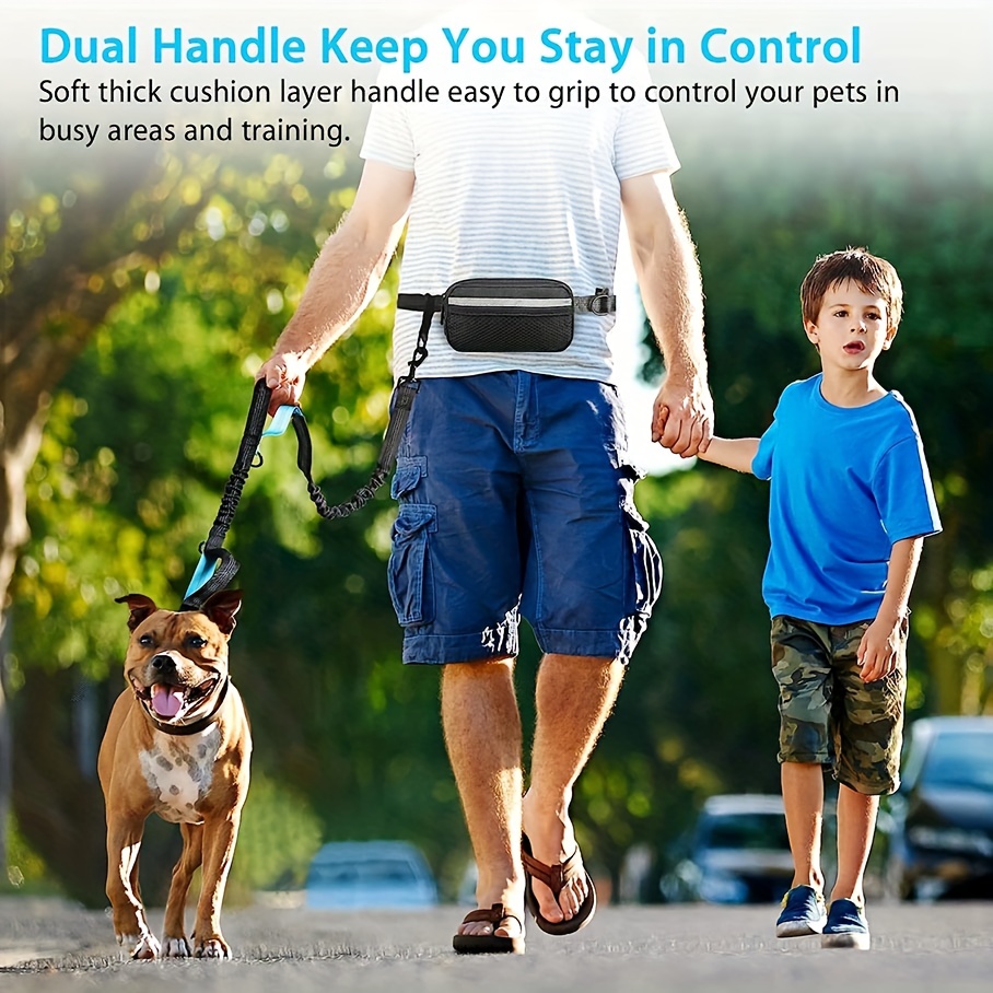 Adjustable Dog Running Leash for Medium & Large Dogs, Hands-Free