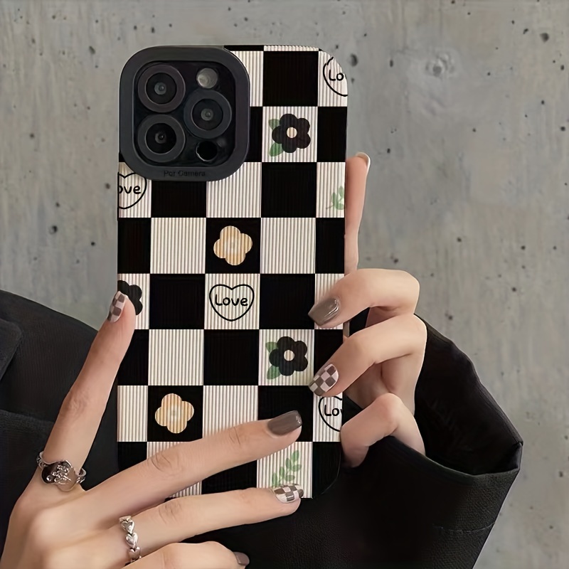 Checkered Phone Case With Loop Temu