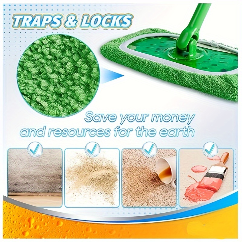 Microfiber Cleaning Mop Replacement Pad Compatible Swifter - Temu