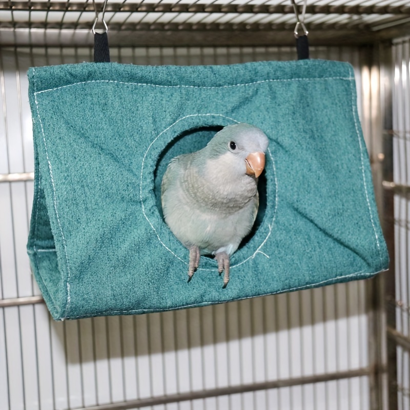 新品 バードテント 三角ハウス インコ おもちゃ ハンモック Mサイズ 冬用