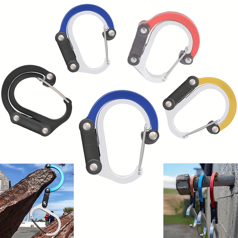 10Pack 5.5 Inch Spring Snap Hooks, Heavy Duty Carabiner Clips for