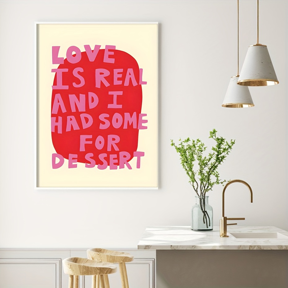 Maximalist Poster Love Quote Amor Por Favor Modern Eclectic - Temu