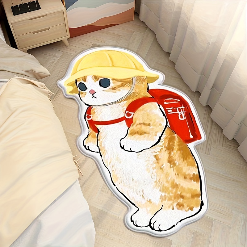Cartoon Mofusand Bedside Rug Cat Floor Mat Fluffy Cat Mat