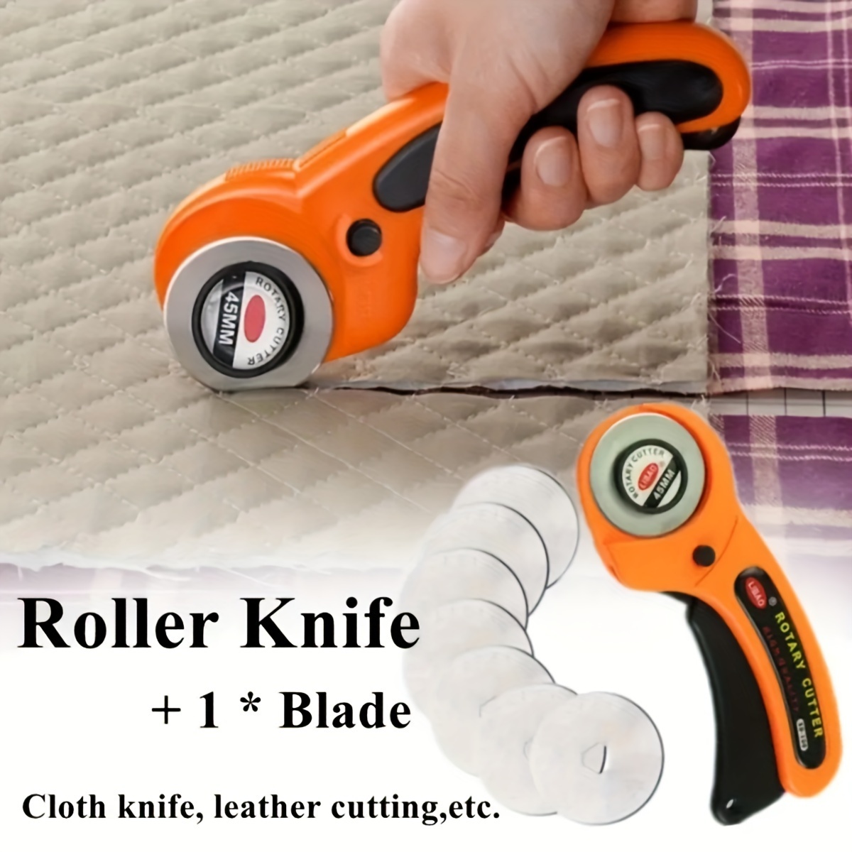 Pmmj Patchwork Roller Wheel Knife Cloth Cutting Knife - Temu