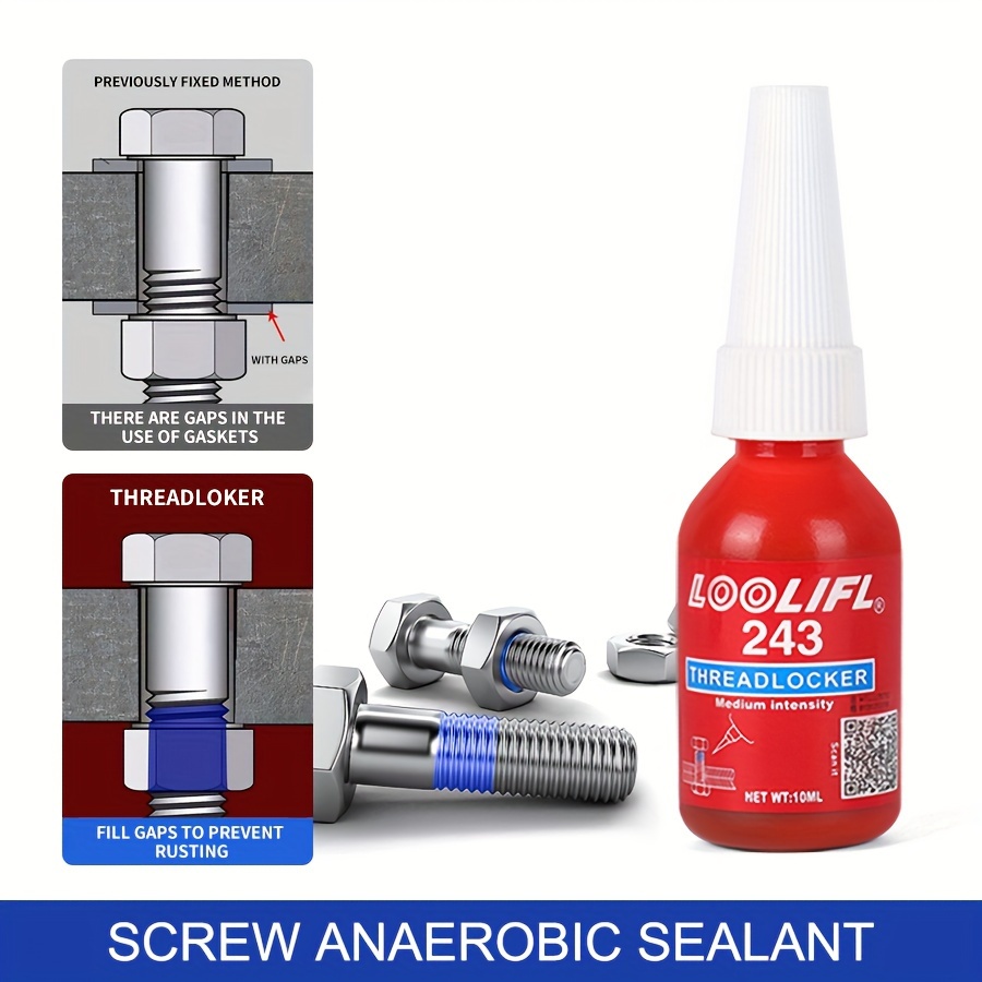 243 Screw Glue Anti-loosening Anaerobic Sealant Medium Strength High Temperature