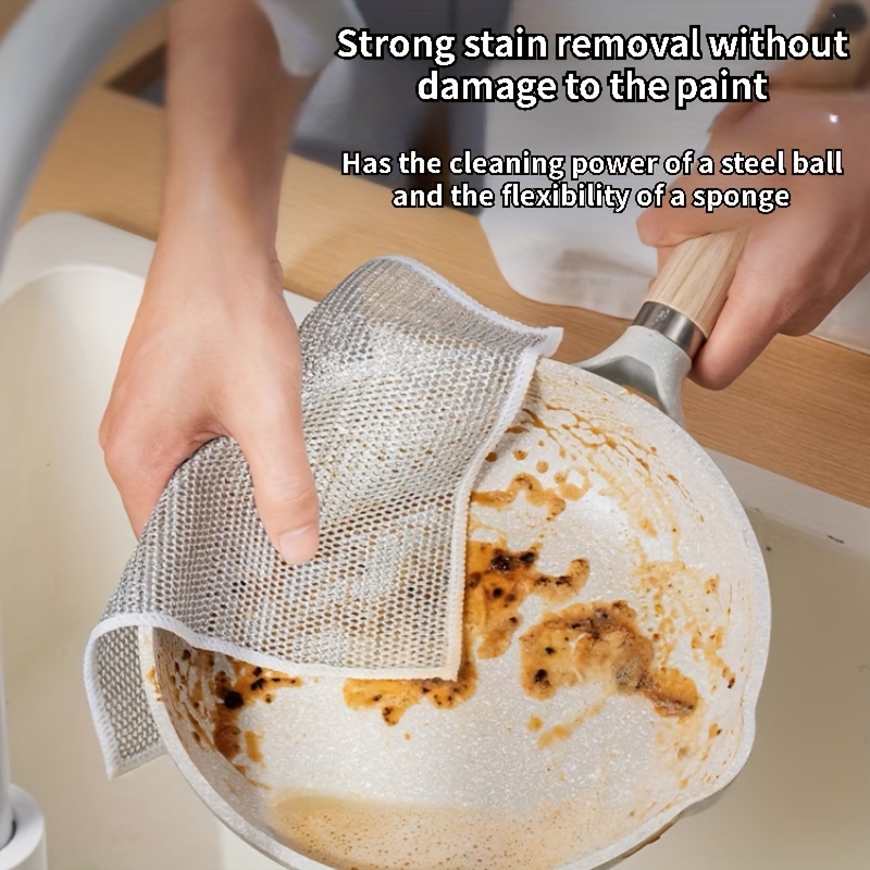 Rust Removal Most Hygienic Dish Cloths Magic Dishwashing Towel For Kitchen,  Microwave Stove, And Metal Wire Cleaner Rag From Hometoday, $4.19