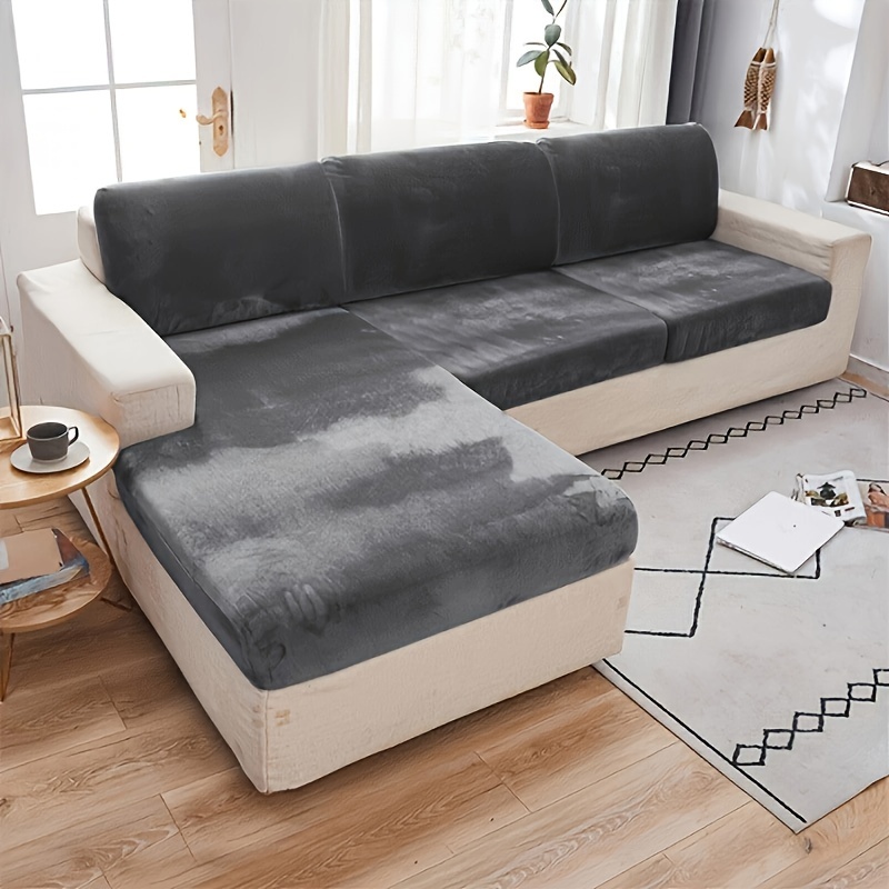 1pc Fleece Sofa Cover Sofa Cushion