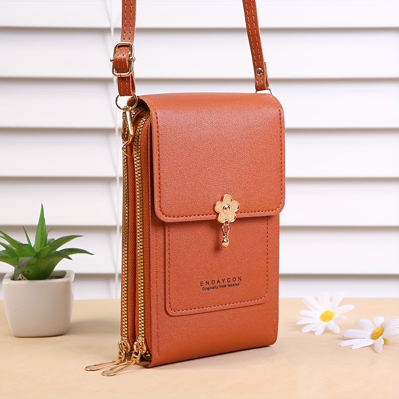 Multifunctional Anti-Theft Leather Bag, Women Touch Screen Cell