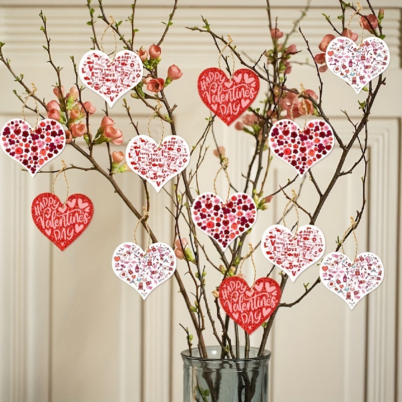 Set, Valentines Day Decoration Hanging Love, Valentines Decorations For  Office, Valentines Day Decorations For The Home | Hanging Heart  Decorations, V