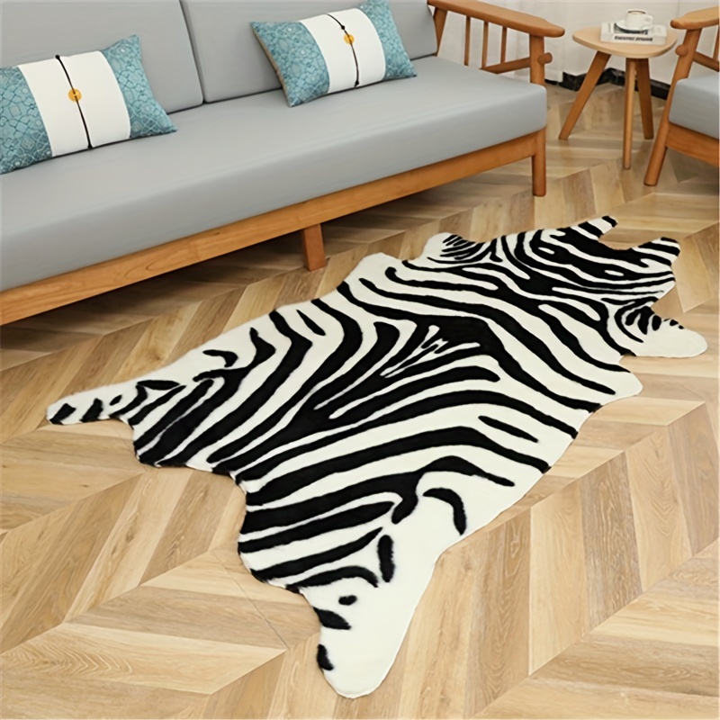 Cow Print Area Rug Faux Cowhide Area Carpet Animal Print Mat - Temu