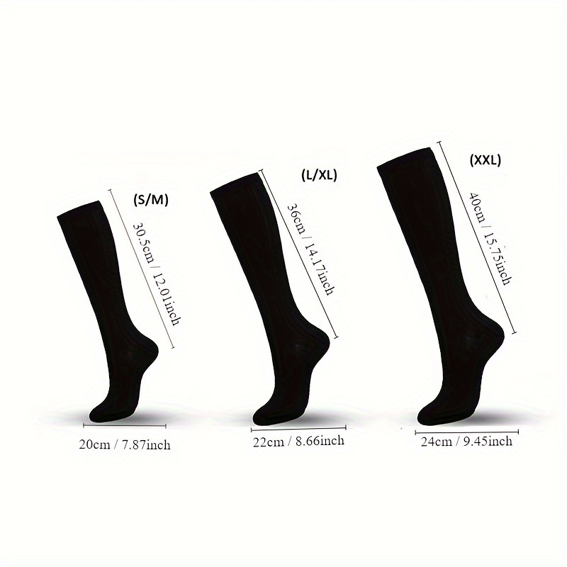 Compression Socks for Leg Shaping, Solid Stretch Tights, Unisex