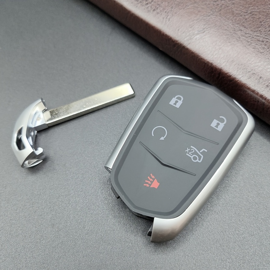 5 Buttons Remote Car Key Case Shell Srx Cts Ats Xts - Temu