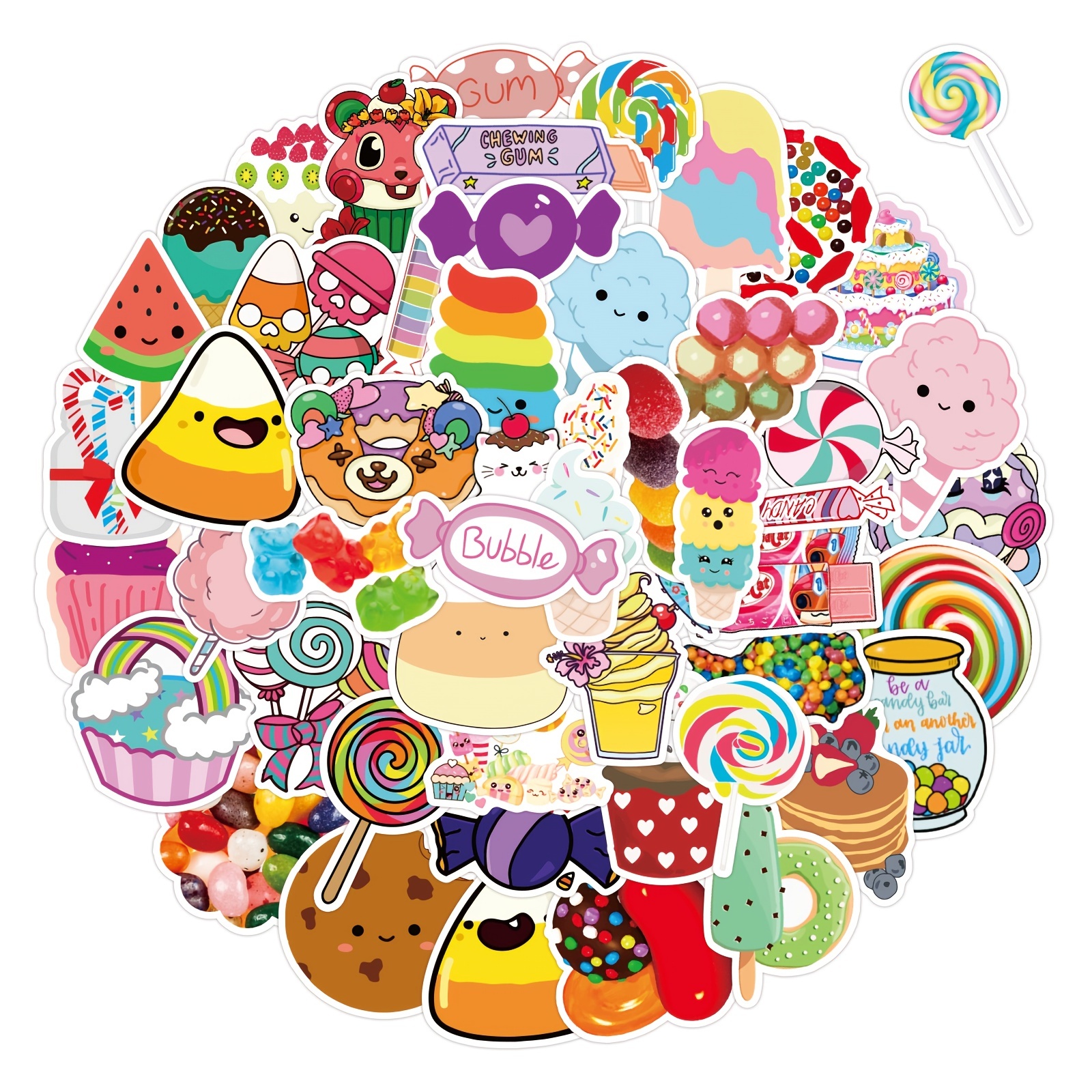 50 Stickers, Aesthetic Stickers, Cute Stickers For Water Bottles, Computer,  Laptop, Waterproof Stickers, Christmas Stocking Stuffers Sticker Packs