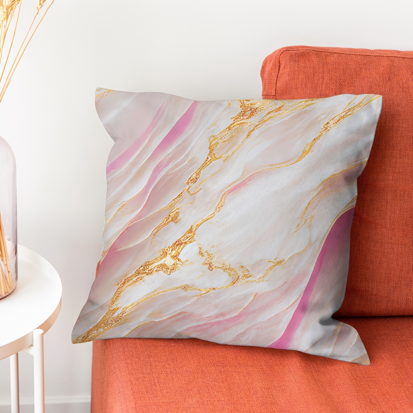 Marble on sale cushion cover