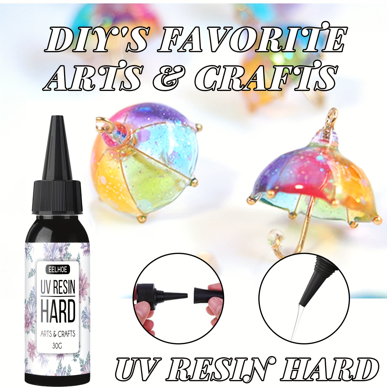 1 Bottle Resin Glue Acrylic Ceramic Adhesive Uv - Temu