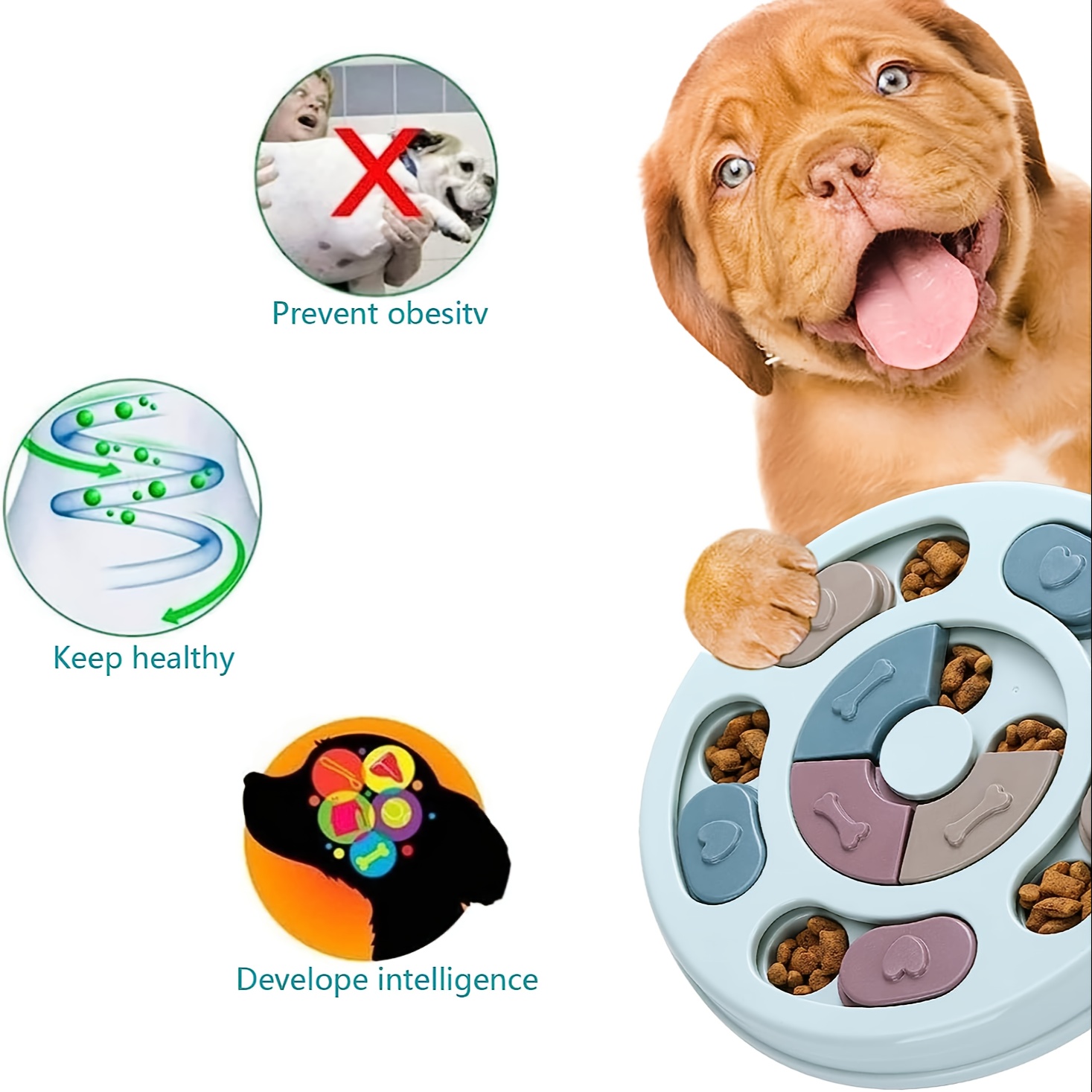 Dog Toys For Puppies, Interactive Dog Toys For Training, Dog Enrichment  Toys For Large Medium Small Smart Dogs, Pet Puzzles Toys For Dogs Mental  Stimu