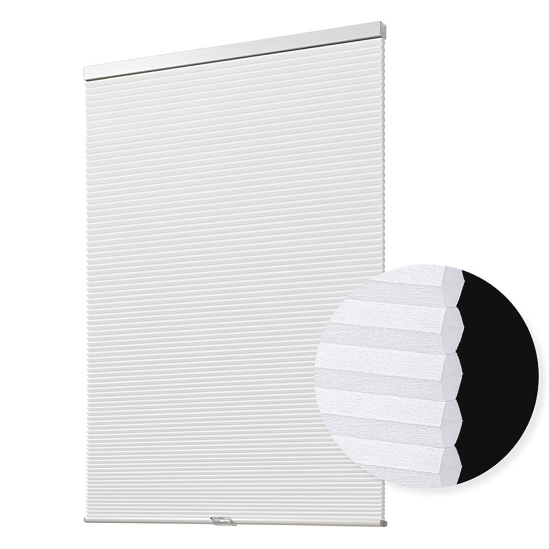1pc White Blinds Cordless For Kitchen And Bedroom, Home Decor