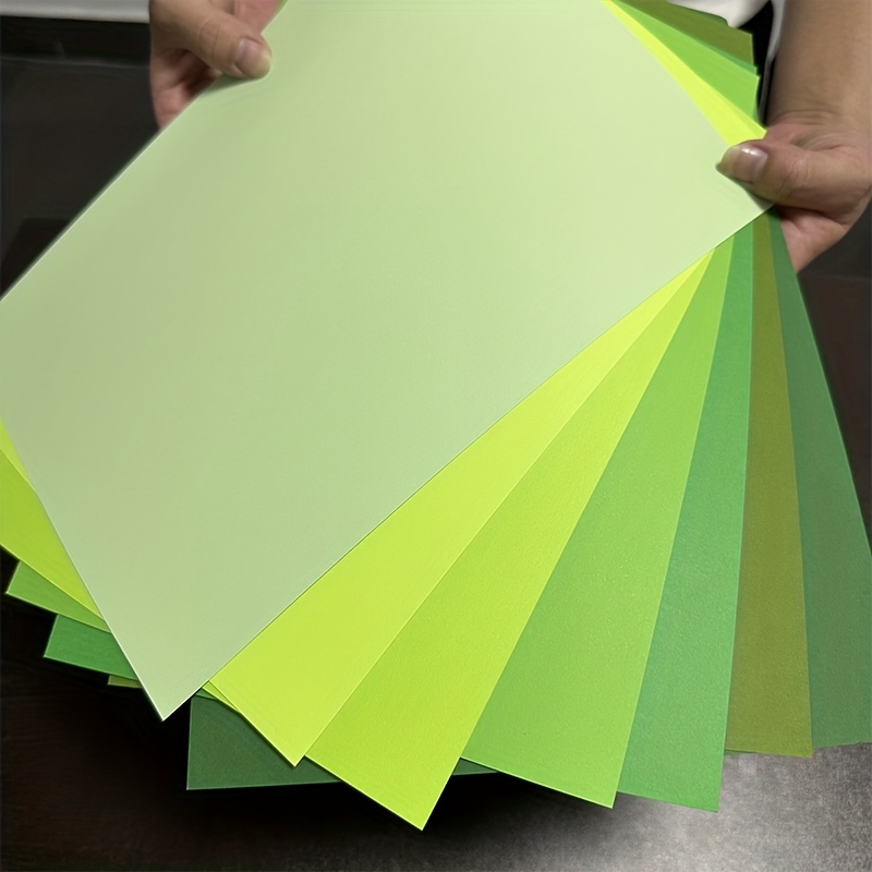 28 Feuilles De Papier Cartonné A4 Série Verte Papier Épais - Temu